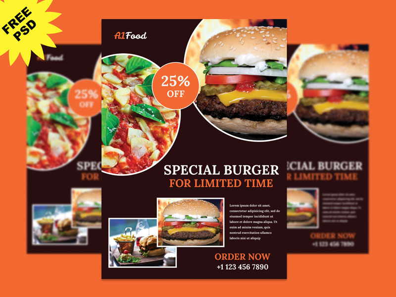 Restaurant Flyer Design In Photoshop Graphicslot