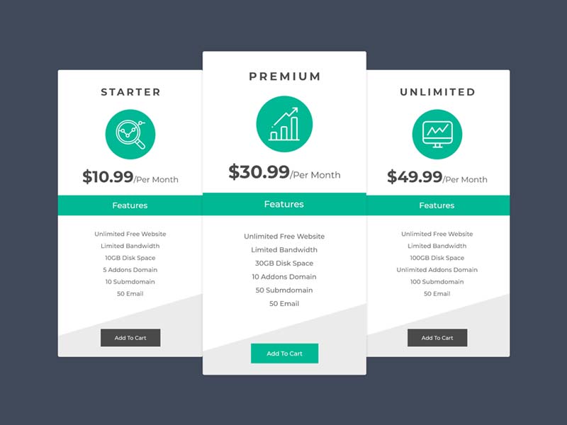 how to design pricing table template in photoshop - quick and easy